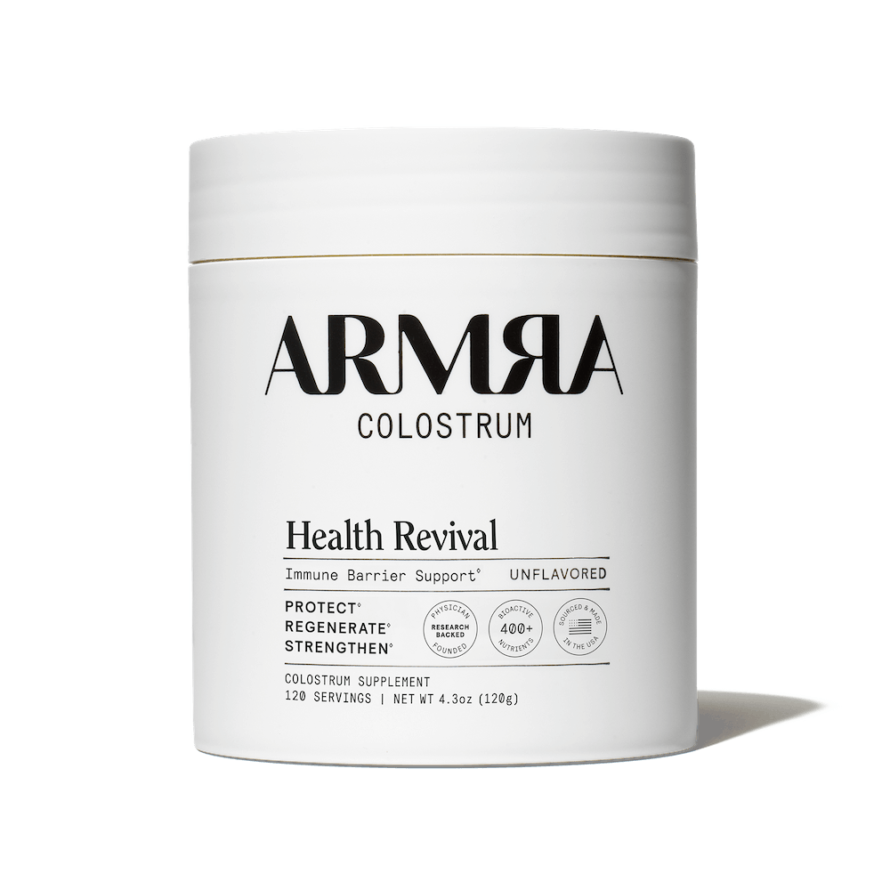 ARMRA Colostrum™ Powder | Unflavored | Gut Health & Bloating | Skin & Hair | Immunity | Keto, Gluten & Fat-Free | 120 Servings