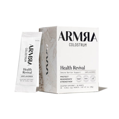 ARMRA Colostrum™ Powder | Unflavored | Gut Health & Bloating | Skin & Hair | Immunity | Keto, Gluten & Fat-Free | 30 Servings