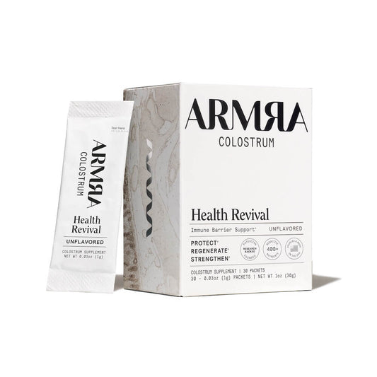 ARMRA Colostrum™ Powder | Unflavored | Gut Health & Bloating | Skin & Hair | Immunity | Keto, Gluten & Fat-Free | 30 Servings