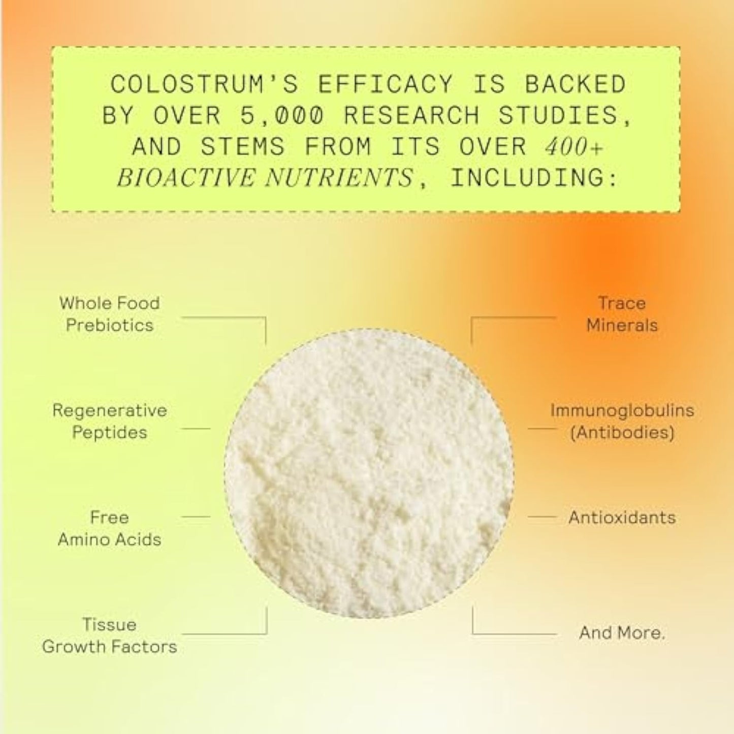 ARMRA Colostrum™ Powder | Unflavored | Gut Health & Bloating | Skin & Hair | Immunity | Keto, Gluten & Fat-Free | 30 Servings